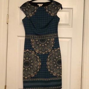London Times Peacock dress - size 4